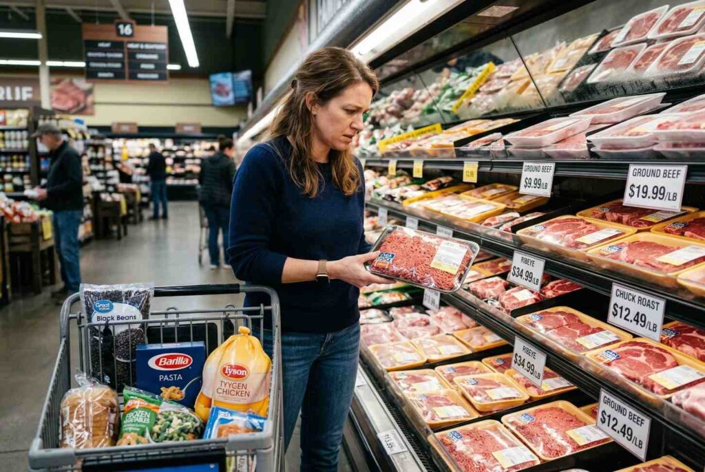 <p> Few grocery categories have become more painful at checkout than beef. Ground beef, steaks, roasts, and other red meat staples have steadily climbed in price, and for many families, that weekly taco night or burger dinner now comes with sticker shock.

Higher feed costs, labor shortages, supply chain disruptions, and production expenses have all pushed meat prices upward. Even lower-cost cuts are not always the budget saver they used to be. When a simple pound of ground beef starts feeling expensive, it changes the entire meal plan for the week.

That is why more Americans are quietly reducing how often they buy beef. Instead of building meals around red meat, they are stretching smaller portions, mixing beef with beans or lentils, or swapping it out entirely for chicken, turkey, eggs, or plant-based proteins. Some families still buy beef, but they are treating it more like an occasional centerpiece rather than an everyday dinner default. </p> :: Gemini