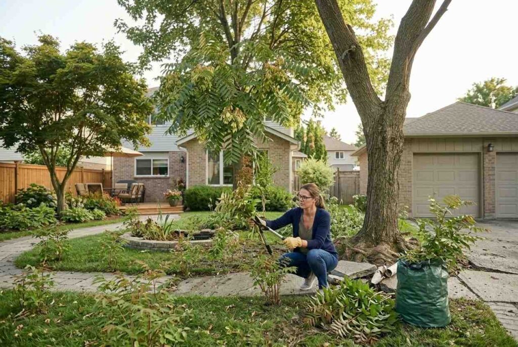 <p> The Tree of Heaven has a reputation for growing quickly and stubbornly. This aggressive non-native species spreads through both seeds and shoots from the roots, often taking over gardens and lawns. It releases chemicals that suppress the growth of nearby plants, making it a serious competitor in your yard. Eradicating it once established can be almost impossible, which means that one small tree could dominate your space for years. If you are looking for low-maintenance beauty, this is not the tree to plant. It can also produce a strong, unpleasant odor, especially when the leaves or stems are crushed. Many homeowners find that its rapid growth quickly turns from convenient to frustrating as it invades nearby landscaping and hard-to-reach areas. </p> :: Gemini