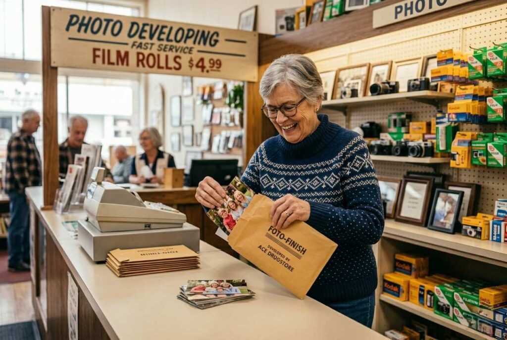 3. Waiting for Film Photos <p> Imagine the anticipation of dropping off a roll of film at the local drugstore and waiting days for your photos to be developed. Each print revealed moments of vacations, birthdays, and everyday life, turning memories into something tangible. The suspense and surprise were part of the joy, making the experience more meaningful than just snapping a picture. There was something magical about holding a physical photo in your hands, carefully placing it in an album, and sharing it with friends and family. Every faded corner or slightly off-focus shot told a story and brought laughter or smiles that digital images rarely evoke.
Digital cameras and smartphones revolutionized photography, offering instant previews, unlimited storage, and convenience. While film photography enjoys a niche revival for its aesthetic charm, the anticipation and shared experience of waiting for printed photos is largely gone. </p> :: Gemini