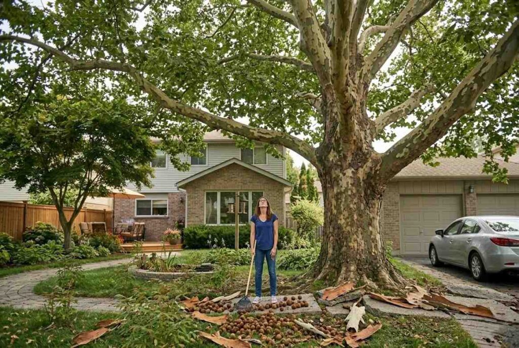 <p> Sycamores are impressive trees, often used in parks for their dramatic height and broad canopies. However, their size makes them overwhelming for most suburban yards. They grow quickly and can easily outgrow their space, shading out other plants and dwarfing nearby structures. Flaky bark and large seed balls create a year-round cleaning project, and their susceptibility to disease can increase leaf drop and messy yard conditions. Their aggressive root systems can also interfere with sidewalks, driveways, and underground pipes over time. In many neighborhoods, homeowners eventually face costly trimming or removal once the tree becomes too large to manage. For smaller lots, sycamores are often more trouble than they are worth. </p> :: Gemini