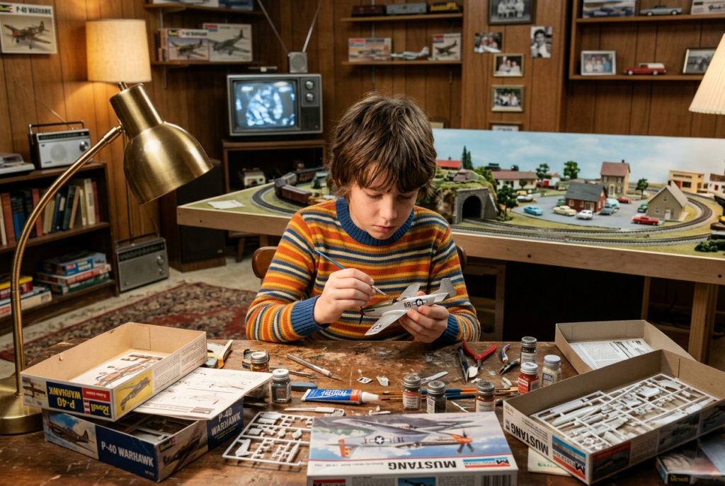 <p> From model trains and ships to airplanes and even miniature towns, building models was a pastime that demanded attention to detail and patience. It wasn’t just about completing the model — it was about the process of constructing something by hand, learning new skills, and feeling a sense of accomplishment when the project was finished. Many Baby Boomers spent hours perfecting glue joints, painting tiny details, and arranging complex displays. Kids would often proudly display their creations to friends and family, turning living rooms into miniature worlds of imagination. These projects also encouraged problem-solving and creativity in ways that screen-based entertainment rarely can. In today’s fast-paced world, where entertainment is mostly digital, the quiet satisfaction of model building has become rare, replaced by instant gratification and screen-based hobbies. </p> :: Gemini