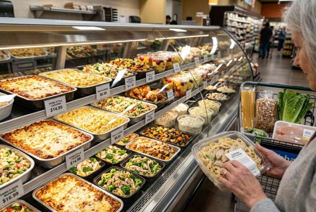 <p> Grocery store deli sections are full of tempting options, especially after a long day when cooking sounds exhausting. But convenience has a price. Those ready-to-heat pasta trays, cut-up fruit cups, and prebuilt family meals often cost far more than buying basic ingredients yourself.

Again, there are times when the convenience is worth it. Busy weeknights happen. Illness happens. Travel weeks happen. But if prepared grocery meals become a routine instead of a backup plan, they can quietly inflate your food budget. Baby Boomers tend to see these as “special occasion convenience” purchases, not everyday staples. And if you are buying them often, that is usually where the money starts slipping away. </p> :: Gemini