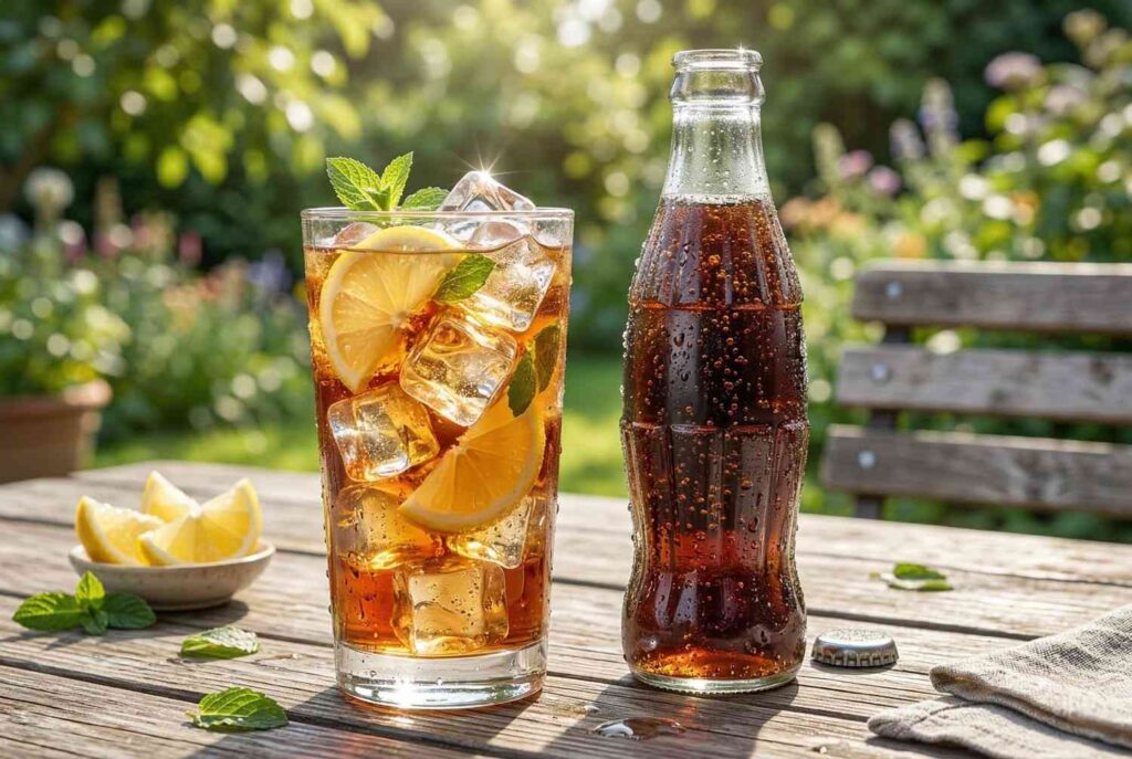 8. Sweetened Iced Tea and Soda: Treats to Enjoy Wisely <p> Bottled sweet tea and soda can taste refreshing, but they often come with hidden sugar and calories, typically between 120 and 190 per 12-ounce serving. While these drinks can be enjoyed as occasional treats, relying on them regularly may contribute to weight gain and other health issues. Opting for unsweetened iced tea or sparkling water can satisfy your craving for a flavorful beverage without excess calories. Being mindful of portion sizes and frequency can help you enjoy these drinks responsibly. </p> :: Gemini