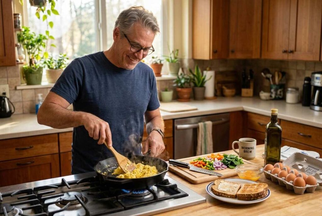 <p> Eggs are one of the most affordable and versatile muscle-building foods you can buy at any American grocery store. Each large egg contains about 6 to 7 grams of high-quality protein, including leucine, an amino acid that plays a major role in triggering muscle protein synthesis. That is simply your body’s process of repairing and building muscle tissue. Eggs also provide vitamin D and choline, nutrients that support nerve and muscle function. Whether you prefer them scrambled at breakfast, hard-boiled for an afternoon snack, or added to a veggie-packed omelet for dinner, eggs make it easy to consistently fuel your muscles without complicated recipes or expensive ingredients. </p> :: Gemini