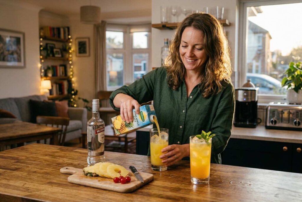 <p> Sometimes the simplest cocktails are the most satisfying. Vodka Pineapple requires just two ingredients: vodka and pineapple juice. Pour them over ice, stir gently, and garnish with a slice of pineapple or a cherry if you want to make it look festive. This tropical-inspired cocktail is sweet, easy to drink, and perfect for unwinding after work or enjoying a warm evening. It is also a great base if you want to experiment with other fruit juices or a splash of soda water. </p> :: Gemini