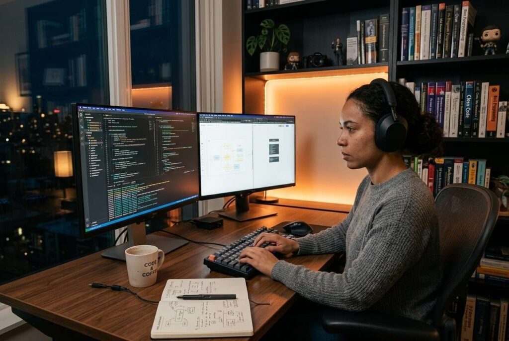 <p> Software development continues to dominate the remote landscape. Companies are constantly looking for front-end developers, back-end engineers, and full-stack specialists to create apps, platforms, and automation tools. This career is ideal for people who enjoy problem-solving, thinking creatively, and working independently or with virtual teams. Developers can work from anywhere in the world, as long as they have a computer and reliable internet. Remote work often comes with flexible hours, excellent pay, and the freedom to balance personal life with professional ambition. Whether you are building a mobile app, designing a website, or automating processes, software development offers endless possibilities and an ever-growing demand. </p> :: Gemini