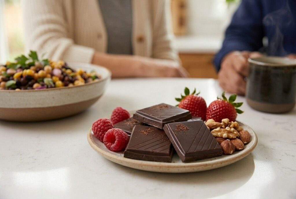 <p> Dark chocolate may feel like a guilty pleasure, but the truth is, it is packed with heart-smart nutrients. High-cocoa dark chocolate contains flavonoids, which help relax blood vessels, improve circulation, and support healthy blood pressure. These compounds also act as antioxidants, reducing inflammation, which is a major contributor to stroke risk.

You don’t need to eat an entire bar to reap the benefits. A small serving, roughly one to two squares, a few times a week, is sufficient. Pair it with nuts or fresh fruit for extra fiber and protein. Dietitians also suggest looking for chocolate that is at least 70 percent cocoa to maximize flavonoid content and minimize added sugars.

Dark chocolate also has a mental boost — a little treat can improve mood and satisfaction, which is an often-overlooked part of healthy eating. By including it as part of a balanced diet, you can indulge without guilt while actively supporting your cardiovascular health. </p> :: Gemini