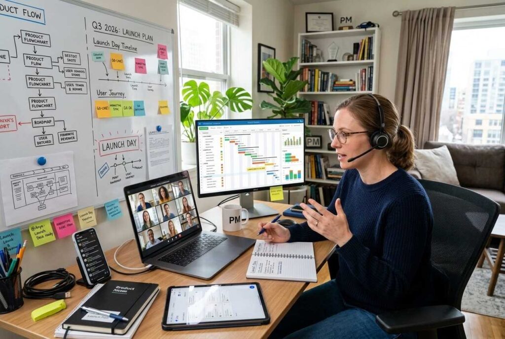 <p> Product managers are the people who make big ideas actually happen. They are responsible for guiding products from conception to launch, coordinating with different teams, and ensuring everything stays on track. In the era of Remote Work 2.0, product management has flourished because collaboration can happen virtually. Cloud-based tools make it easier to organize projects, communicate with stakeholders, and track progress. This role is perfect for those who enjoy problem-solving, leading projects, and wearing multiple hats. The best part? Product managers are in high demand, with salaries that reflect their responsibility and expertise. For anyone who thrives on strategy, organization, and making a tangible impact, this career can be a dream come true. </p> :: Gemini