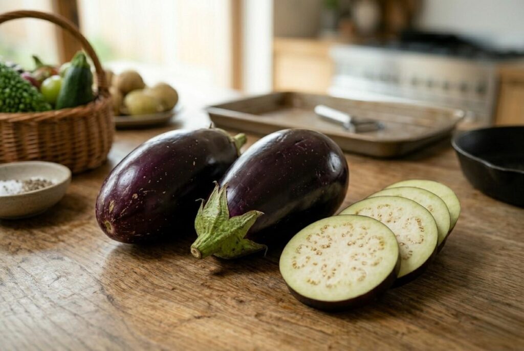 <p> Eggplant, or aubergine, is known for its rich, meaty texture, but eating it raw is not ideal. Raw eggplant contains solanine and similar compounds that can irritate the digestive system. Cooking eggplant thoroughly removes these compounds, making it safe to eat and much more palatable. Roasting, grilling, or sautéing eggplant brings out its natural sweetness and creates a tender, flavorful texture that is perfect for a wide variety of dishes. </p> :: Gemini