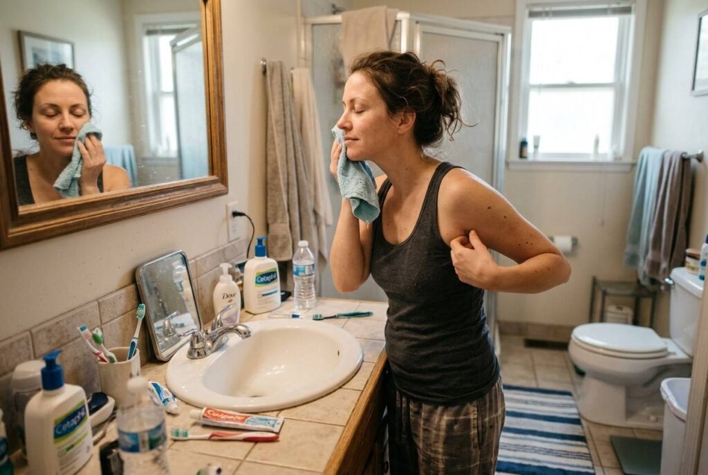 <p> Here is some good news for anyone who feels guilty skipping a shower. You do not always need a head-to-toe wash to stay fresh. On lighter days, focusing on key areas can be enough. Areas like your armpits, groin, feet, and face tend to produce more sweat and odor. Gently cleansing those spots can keep you feeling clean without subjecting your entire body to another round of soap and hot water. This approach can be especially helpful for people with dry or sensitive skin who want to reduce irritation but still maintain good hygiene. </p> :: Gemini