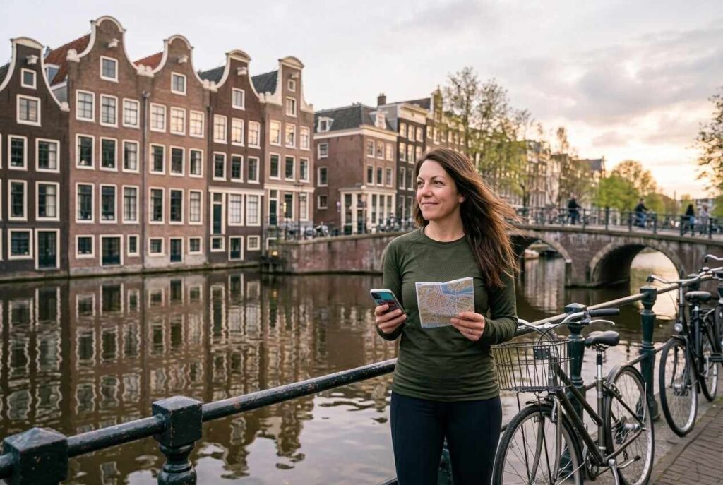 <p> Amsterdam is small enough to explore without stress but rich with experiences that make every day feel new. It is easy to get around on foot or by bike, and you really do not need to worry about complicated transit systems. A stroll along the canals, a visit to world‑class museums, and meals in charming bakeries make for days that balance ease with inspiration. People are relaxed and many speak English fluently, so striking up conversations is easy if you want to meet others. Amsterdam has a rhythm that naturally invites you to wander, discover little alleys with hidden gems and feel like you are part of the city even on your first solo trip. </p> :: Gemini