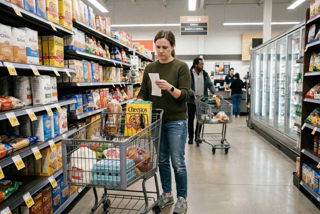 <p> Walk into almost any grocery store in America right now, and it feels like the rules have changed. The same cart that used to cost $80 somehow creeps past $120 before you even make it to checkout. A few basics, a couple of snacks, maybe something for dinner later in the week — and suddenly you are staring at a total that feels more like a utility bill than a grocery run.

For millions of households, grocery shopping in 2026 is no longer just about preference. It is about strategy. Families are comparing unit prices, swapping out favorite brands, and quietly leaving once-common staples on the shelf because they simply do not fit the budget anymore. These are not always dramatic changes, either. Sometimes it is skipping the eggs this week. Sometimes it is deciding that chips, juice, or deli meat can wait. And over time, those little decisions start to reshape the way Americans eat.

The reality is that inflation has turned everyday grocery habits into a series of trade-offs. People are not just cutting coupons or hunting sales like they used to. They are rethinking what actually deserves space in the cart. From breakfast staples to sweet treats and convenient lunchbox fillers, many items that once felt routine now feel optional.

Here are ten grocery items Americans are quietly giving up as prices keep climbing in 2026, and why these changes are becoming more common in kitchens across the country. </p> :: Gemini