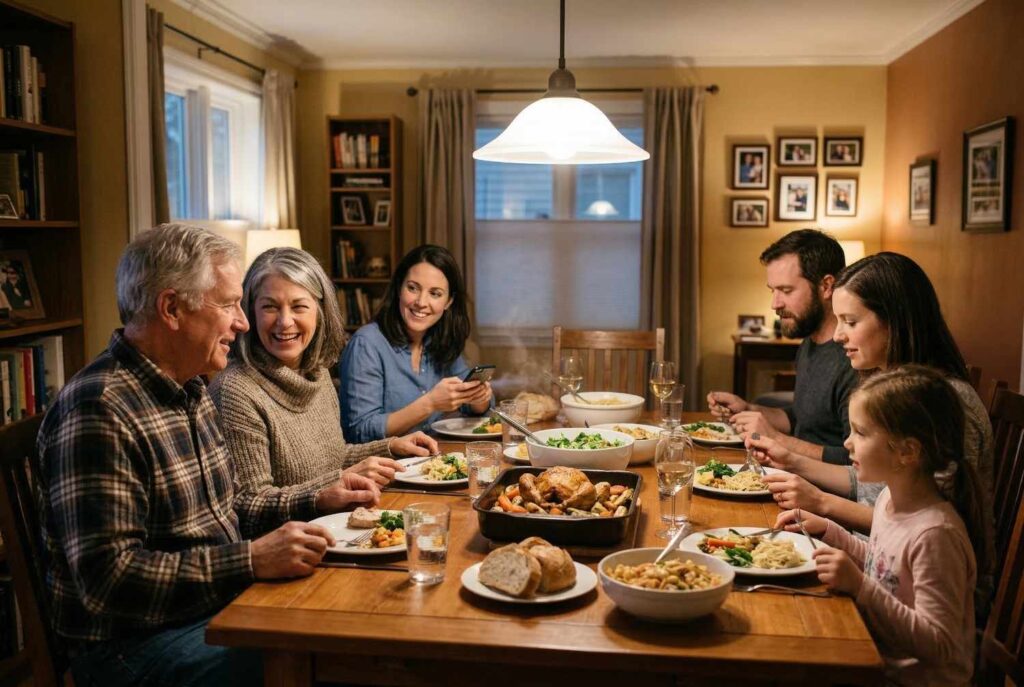 <p> Many baby boomers grew up with structured mealtimes and the idea that food is best enjoyed at a table, often with family or friends. Breakfast, lunch, and dinner happened at regular times, and meals were moments to connect and share. Even today, boomers often stick to these schedules. They understand the rhythm of the day and the importance of taking a break from work or distractions to nourish both body and mind. Younger generations are now realizing the benefits of these habits through concepts like mindful eating, but boomers have been practicing them instinctively for decades. </p> :: Gemini