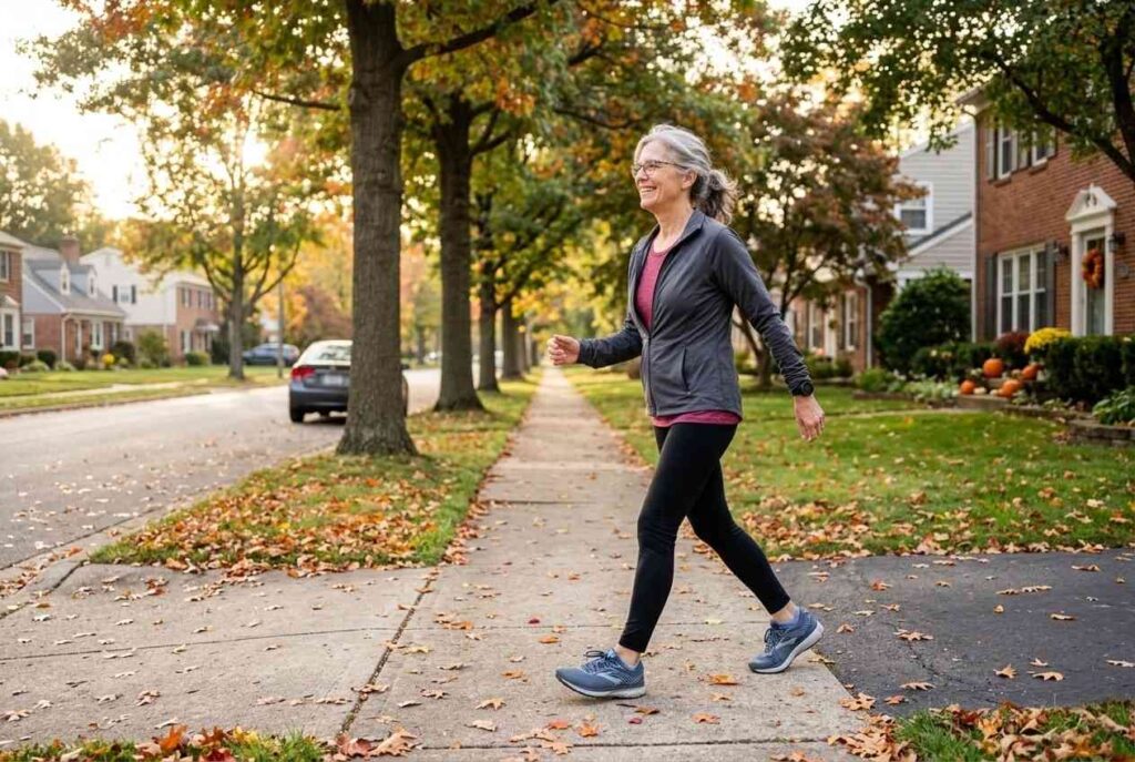 <p> Never underestimate the power of a good walk. Brisk walking is one of the most effective and accessible workouts for adults over 60. It strengthens your heart, improves circulation, supports lung function, and helps maintain a healthy weight. The best part is that it fits easily into daily life. You can walk around your neighborhood, at a local park, or even inside a shopping mall when the weather is not cooperating. Aim for a pace where you can talk but not sing. Over time, walking regularly can improve endurance, reduce stress, and leave you feeling surprisingly accomplished after something so simple. </p> :: Gemini