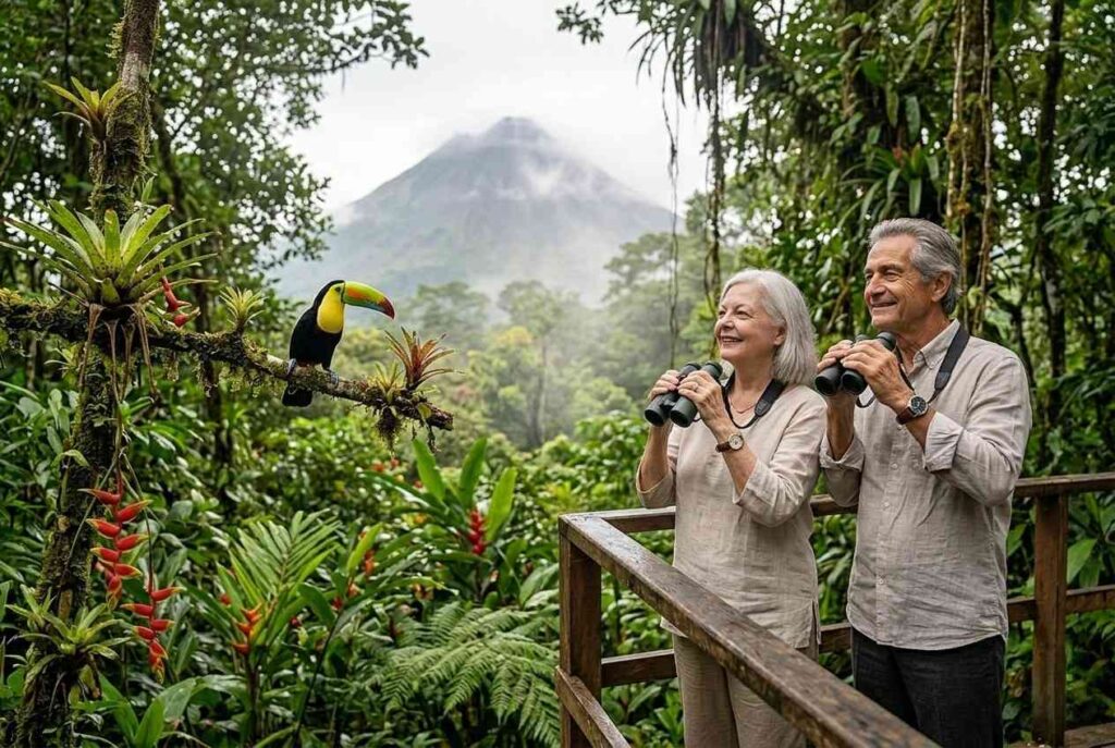 <p> Costa Rica is a paradise for nature lovers who want to enjoy wildlife and outdoor experiences at a comfortable pace. From the tropical rainforests of Manuel Antonio to the volcanic hot springs of Arenal, the country offers gentle hikes, wildlife tours, and birdwatching excursions. Its beaches are ideal for relaxing after a day of exploration, and guided tours make it easy to see everything safely and comfortably. Costa Rica combines adventure with tranquility, creating a perfect environment for Boomers to experience the natural world up close. </p> :: Gemini