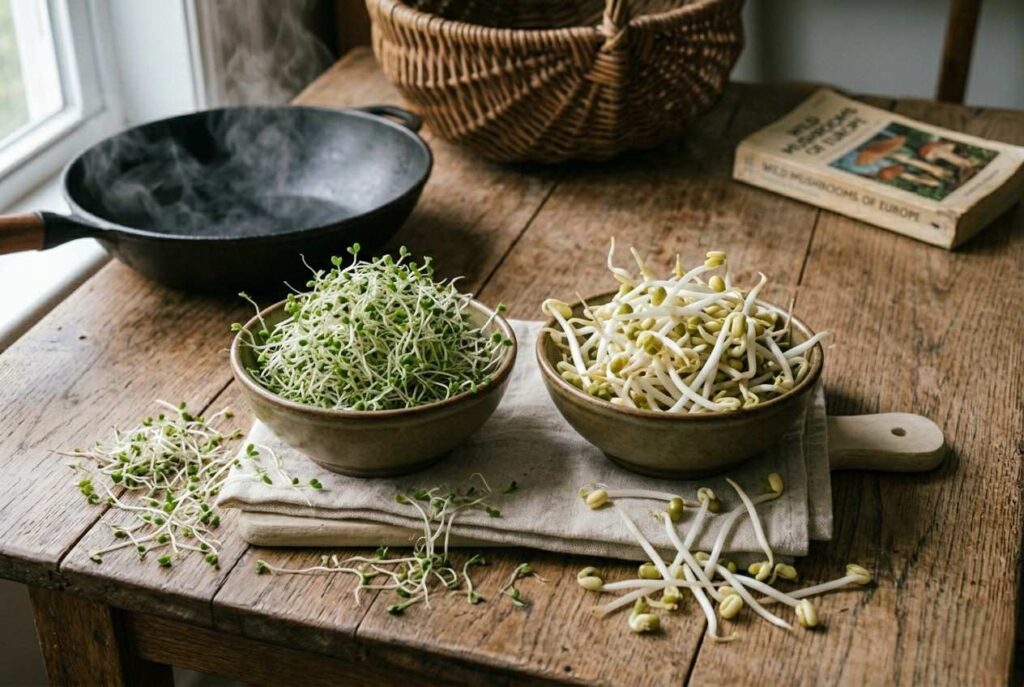 <p> Sprouts are often added to salads, sandwiches, and wraps for their fresh crunch, but they carry a hidden risk. Sprouts are grown in warm, humid conditions that are perfect for bacteria like Salmonella and E. coli. Eating them raw increases the risk of foodborne illness. Cooking sprouts thoroughly reduces this risk and makes them a safe addition to stir-fries, soups, and sautés. Even though sprouts are small, they require careful handling and proper cooking to ensure safety. </p> :: Gemini