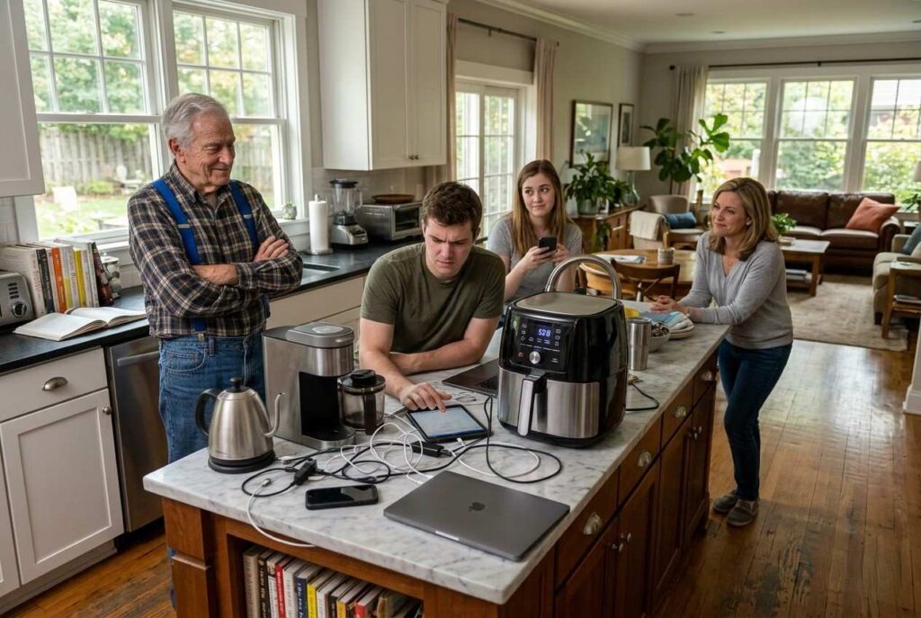 <p> This one-line transports listeners to a simpler time. Grandpa uses it to comment on everything from technology and gadgets to over-the-top meals and complicated routines. The line works because it carries a subtle critique, but it also comes from a place of nostalgia. It reminds younger generations that life used to be different, sometimes simpler, and perhaps a little tougher. It’s funny because it is delivered with confidence and just enough exaggeration, but it is also powerful because it stops conversations, forcing everyone to pause and consider the comparison. </p> :: Gemini