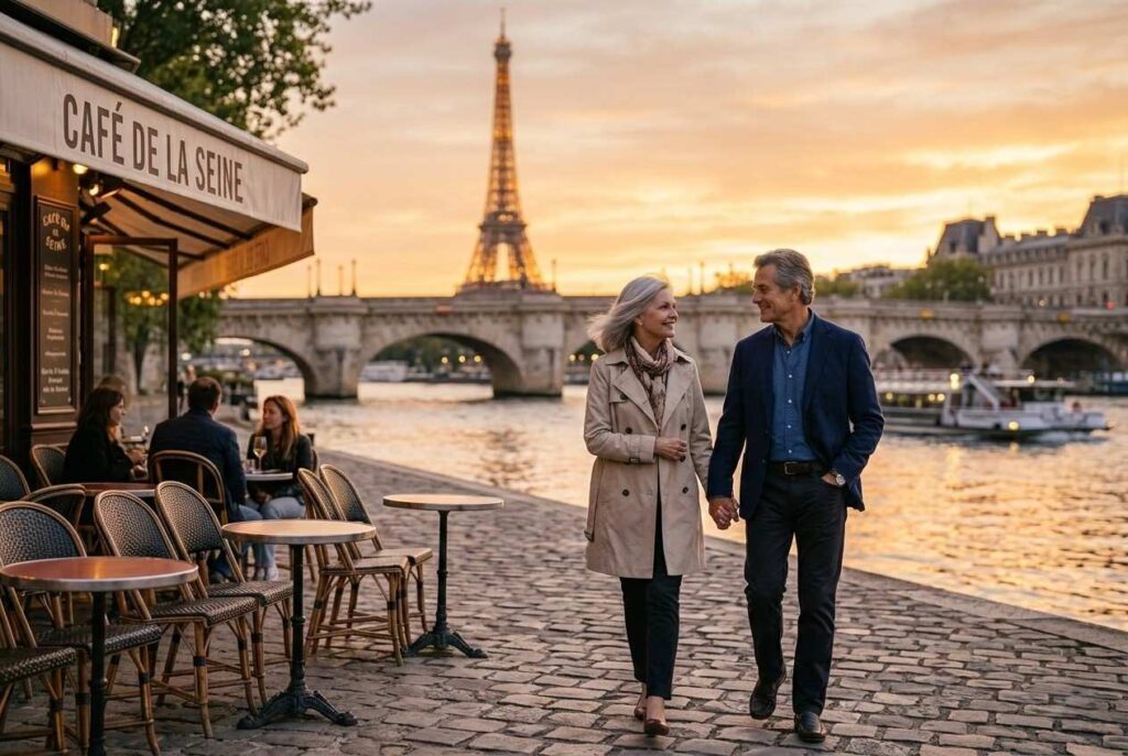 <p> Paris is a timeless destination that has captured the hearts of travelers for centuries. From the moment you step onto its elegant streets, you are enveloped in culture, history, and charm. The Louvre offers a feast for the eyes, while leisurely walks along the Seine create perfect moments to soak in the atmosphere. Outdoor cafés invite you to relax with a coffee while watching Parisian life go by, and landmarks like the Eiffel Tower provide unforgettable photo opportunities. Paris is ideal for Boomers who enjoy a blend of history, art, and a pace that allows for reflection and enjoyment. </p> :: Gemini