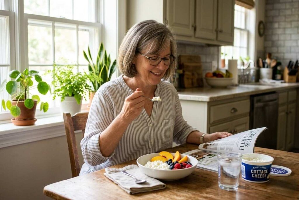 <p> Cottage cheese may remind you of old-school diet culture, but it deserves a modern comeback. One cup can provide 24 grams of protein, much of it in the form of casein, a slow-digesting protein that helps feed your muscles over several hours. That makes it a smart option before bed, when your body goes into repair mode. Cottage cheese is also a good source of calcium and vitamin B12, which support both bone and nerve health. Enjoy it plain, pair it with fresh fruit, or spread it on whole-grain toast. It is simple, filling, and surprisingly versatile. </p> :: Gemini