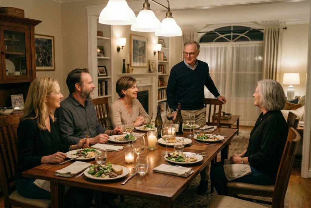 <p> You do not need to deliver a speech before heading to the restroom or taking a quick call. A simple, “Excuse me, I will be right back,” is more than enough. Over explaining can make others uncomfortable, especially in mixed company. Politeness works best when it is brief and sincere. The goal is to acknowledge the group without shifting attention entirely onto yourself. </p> :: Gemini