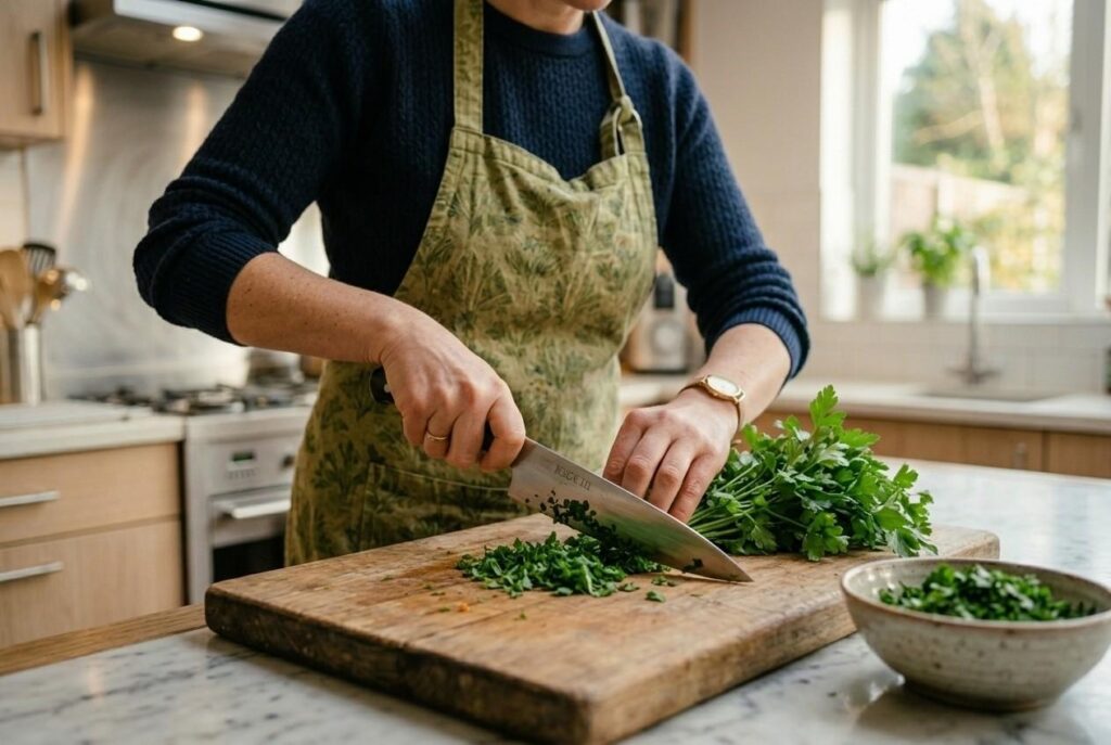 <p> A sharp, well-balanced chef’s knife is one of the most powerful tools in your kitchen. Not only does it make chopping faster, but it also keeps your cuts uniform, which helps food cook evenly. Spend a little time learning basic knife techniques like the rocking motion for chopping herbs or slicing vegetables thinly. You will be amazed at how much time you save and how professional your dishes will look. </p> :: Gemini