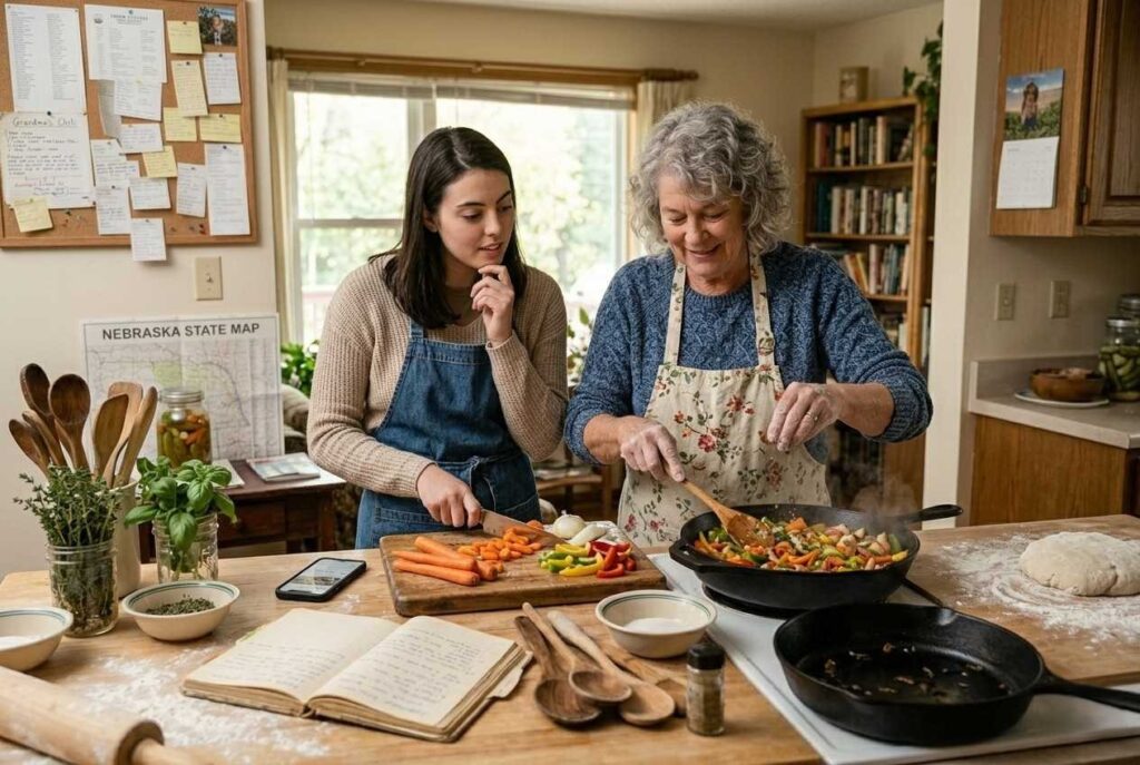 <p> Boomers often cooked from scratch because it was expected, necessary, and a way to make meals from whatever ingredients were on hand. Family recipes were adapted, ingredients were substituted, and meals were prepared with a blend of skill and intuition. Cooking in this way taught patience, creativity, and a deeper appreciation for food.

In contrast, younger generations have access to meal kits, takeout, and pre-packaged convenience foods. While these options save time, they can limit the ability to cook confidently and improvise in the kitchen. Learning to cook from scratch not only builds practical skills but also enhances nutrition awareness and brings joy to everyday meals. </p> :: Gemini