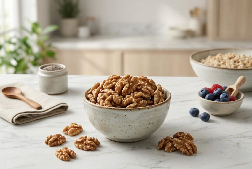 <p> Nuts often get labeled as “high in fat,” but walnuts are an example of a fat that is actually good for you. They are rich in alpha-linolenic acid (ALA), a plant-based omega-3 fatty acid that improves blood flow, reduces inflammation, and helps maintain healthy cholesterol levels.

A handful of walnuts several times a week is enough to benefit your heart and brain. They are a convenient snack on their own or can be added to salads, oatmeal, or baked goods for added texture and nutrition. Dietitians suggest storing them in the fridge or freezer to keep them fresh and avoid the oils going rancid.

Walnuts also contribute to satiety, helping you feel full longer and preventing overeating. This makes it easier to maintain a healthy weight, which is another key factor in reducing stroke risk. By incorporating them into your diet, you are enjoying a simple, natural way to support cardiovascular and brain health. </p> :: Gemini