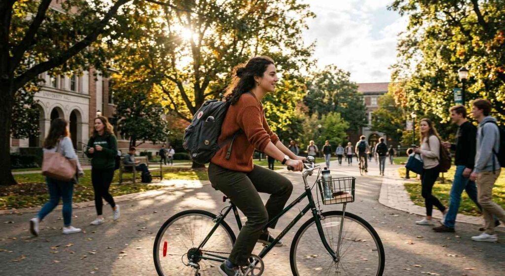 <p> Owning a car in college can drain your budget quickly with gas, insurance, parking fees, and maintenance costs. If you live close to campus, walking or biking is the most cost-effective and healthy option. Many schools offer discounted or free student transit passes, which beat rideshare or taxi costs every time. This approach saves money while also keeping you active and reducing stress. Plus, it is a more eco-friendly way to get around campus. </p> :: Gemini