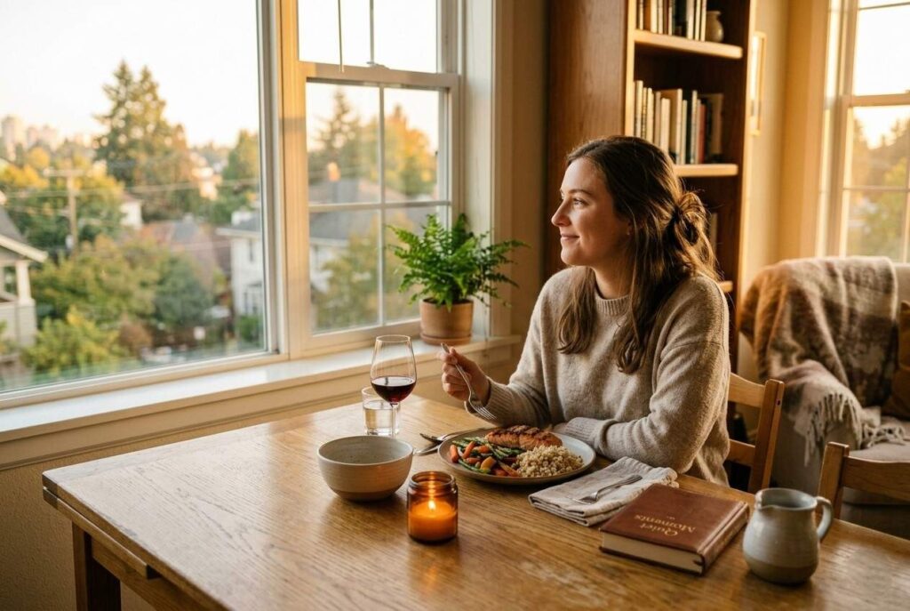 <p> Solo dining is not a trend that will fade anytime soon. It reflects a deeper shift in how people live, work, and take care of themselves. Eating alone is no longer something to avoid or explain. It is something more people are choosing because it fits their lives better. What makes this moment interesting is how the food industry is responding. Instead of forcing everyone into the same routines, it is starting to offer options that feel more personal and more practical. Single-serve meals, smarter snacks, and solo-friendly dining spaces all point to a future where convenience and quality can exist at the same time. If you find yourself eating alone more often, that is not something to fix. It is something to make the most of. Try different options, explore these trends, and build a routine that works for you. A good meal does not need a crowd to feel complete. Sometimes, it just needs your full attention and a little bit of curiosity. </p> :: Gemini