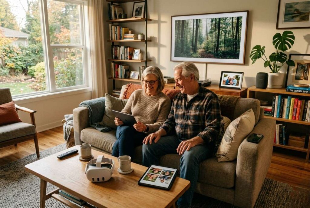 <p> There’s a quiet shift happening with technology in 2026. It’s no longer just about faster phones or flashier gadgets. A lot of it is about experience, the feeling of being more connected, more entertained, and sometimes even more present in everyday life. And here’s the surprising part. Some of the most immersive tech today is no longer complicated or expensive. It does not require technical skills or a big learning curve. In fact, many tools are now designed specifically to be simple enough for anyone to pick up and enjoy within minutes. For many boomers in the U.S., this is where things get interesting. Technology is no longer something you “figure out.” It’s something that quietly fits into daily life, making it richer without demanding too much in return. Below are ten affordable immersive tech experiences that actually make sense in real life, even if you have never considered yourself a “tech person.”</p> :: Gemini