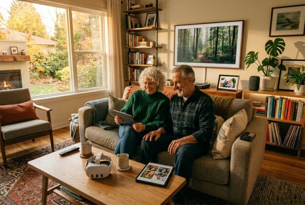 <p> Immersive technology in 2026 is not about replacing real life. It is about adding something to it. A little more connection. A little more curiosity. A little more ease in everyday routines.

What stands out most is how approachable everything has become. You do not need to be a tech expert, and you definitely do not need expensive setups. Most of these tools are designed to fit into your life quietly, without demanding attention or effort.

The best way to approach it is simple. Start with one thing that feels useful or interesting. Maybe it is a smart speaker that helps with daily reminders. Maybe it is a digital photo frame that keeps your family close. Or maybe it is something more adventurous like virtual travel or VR exploration.

Technology should not feel like pressure. It should feel like possibility.

And in 2026, that possibility is more accessible than ever. </p> :: Gemini