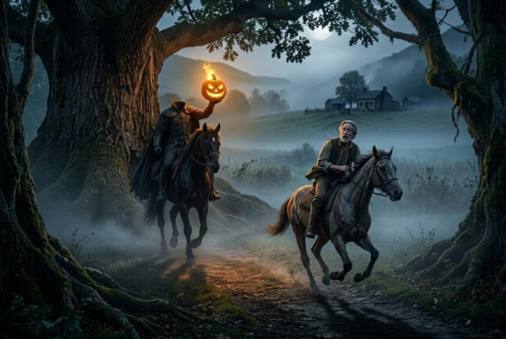 5. The Legend of Sleepy Hollow <p> Every good collection of folklore needs a story that sends a chill down your spine. The Legend of Sleepy Hollow does exactly that, while still managing to be entertaining and even a little humorous.
At the center of the story is Ichabod Crane, a schoolteacher who finds himself entangled in local legends and rivalries. The mysterious Headless Horseman adds an eerie layer that makes the story unforgettable.
For many boomers, this tale was a favorite, especially around Halloween. It sparked imagination and brought just the right amount of suspense. The setting, with its dark forests and quiet town, created an atmosphere that felt both magical and unsettling.
But like the other stories on this list, it is not just about entertainment. The Legend of Sleepy Hollow explores themes like ambition, superstition, and perception. It raises questions about what is real and what we choose to believe.
The story also shows how fear can shape our actions. Ichabod’s experience is a reminder that sometimes, the things we imagine can feel just as powerful as reality.
What makes this tale stand out is its balance. It blends humor, mystery, and a touch of fear in a way that keeps readers engaged from start to finish. </p> :: Gemini