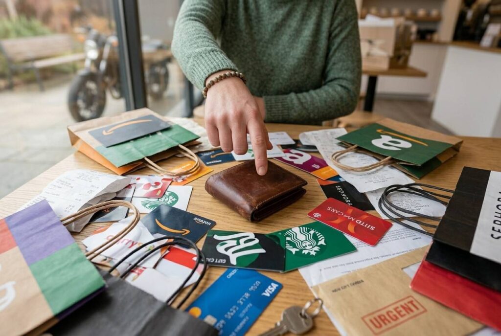 7. Gift Cards You Are Not Using <p> Gift cards tend to pile up in wallets. You receive them, plan to use them later, and then forget about them. The problem is, they are essentially cash. If your wallet is lost, whoever finds it can use those gift cards without any restrictions. There is usually no way to trace or recover them. If you are not planning to use a gift card soon, store it safely at home or keep a digital version if available. This keeps it protected and ensures you actually remember to use it. </p> :: Gemini