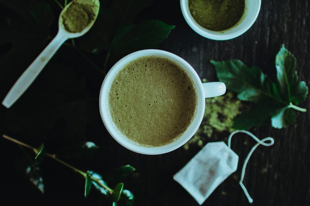 <p> Matcha has become popular in cafes across the United States, and it is easy to see why. Unlike regular green tea, matcha is made from powdered whole leaves, which means you get more nutrients in every sip. It does contain caffeine, but it also includes an amino acid called L theanine that helps promote calm focus. Instead of a quick spike and crash, matcha gives you a steadier kind of energy. It is a great option for mornings when you want to feel alert but not overwhelmed. </p> :: Pexels